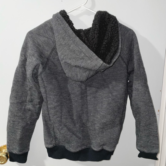 Zip-Up Pullover Hoodie with Wool inside - Picture 3 of 5